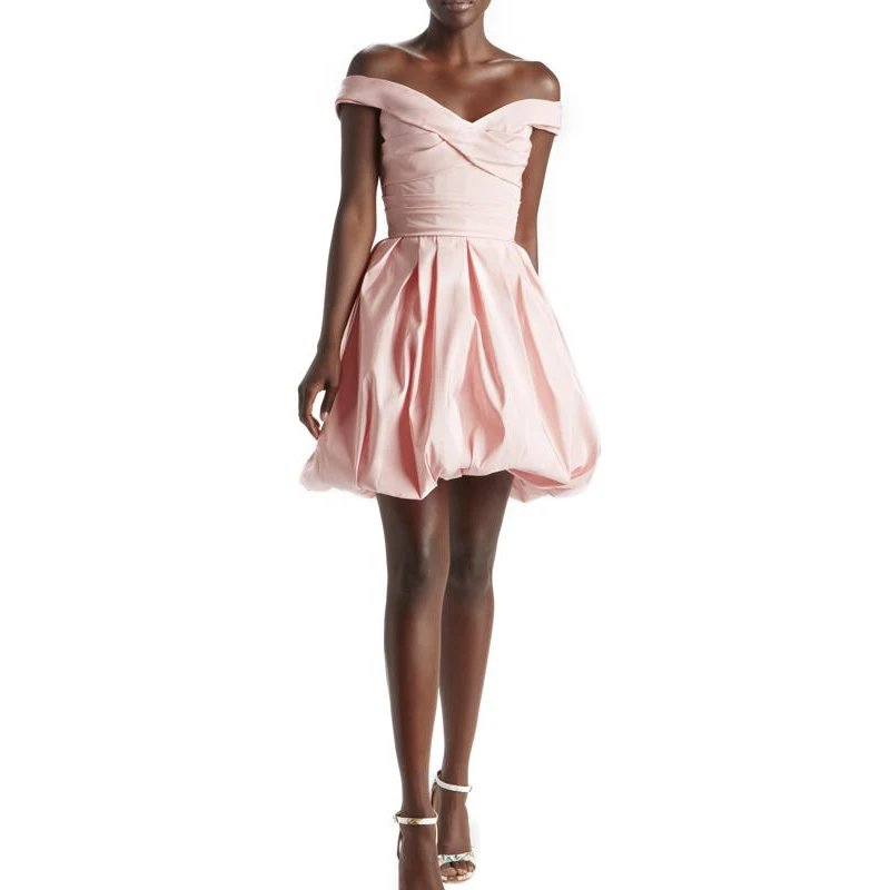 

JONANY Short Simple Sexy Evening Party Dress For Women Apparel Satin Prom Gowns Sweetheart Robe De Soirée For Classmate Reunion