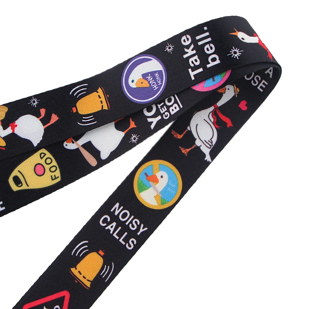 

HJ19 Untitled Goose Game Lanyard Neck Strap Rope For Mobile Cell Phone ID Card Badge Holder With Keychain Keyring