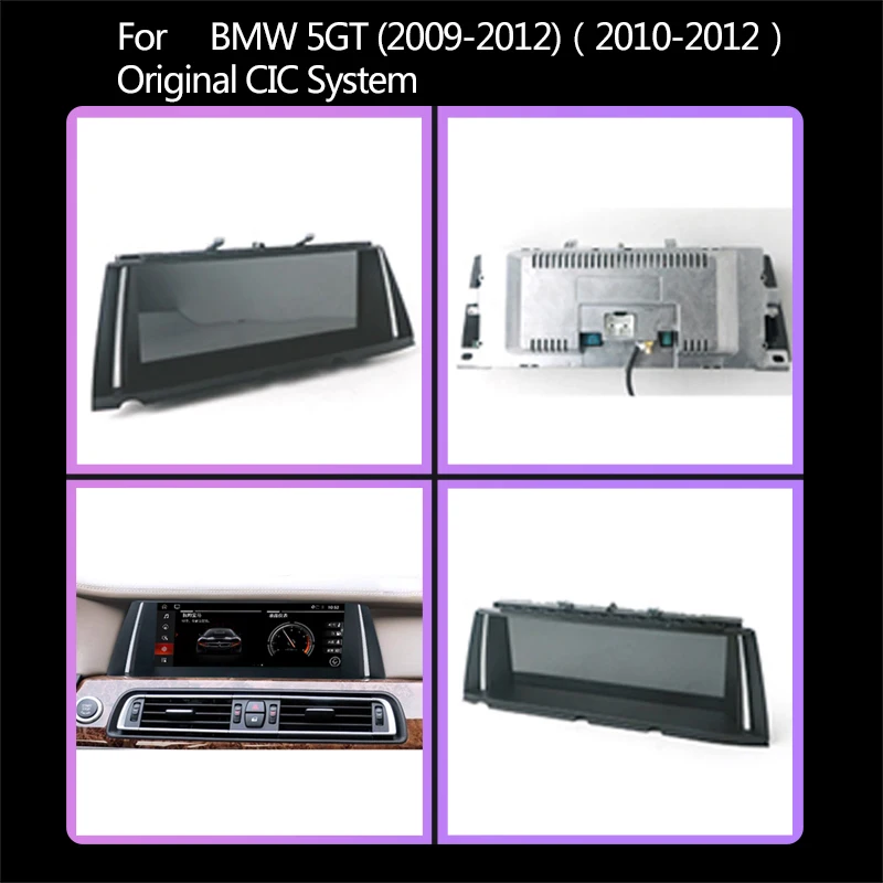 저렴한 Fnavily 안 드 로이드 10 자동차 라디오 BMW 7 시리즈 5 GT F01 F02 F07 CIC NBT 멀티미디어 탐색 라디오 스테레오 무선 CarPlay WiFi