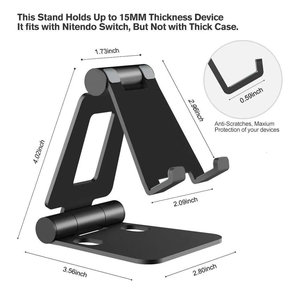 vogek metal foldable rotatable phone stand for samsung xiaomi huawei desktop mobile phone holder mount bracket for iphone free global shipping