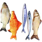 Мягкие плюшевые игрушки для 3D игрушечная рыбка С Кошачьей Мятой интерактивная игрушка для кошек чучела кукла моделирования рыбы кошки жевать игрушка для домашних животных