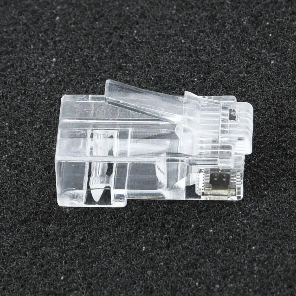 Сетевой кабель EZ RJ45 со штекером CAT6 50 шт. модульный проходной разъем штекеры 8P8C