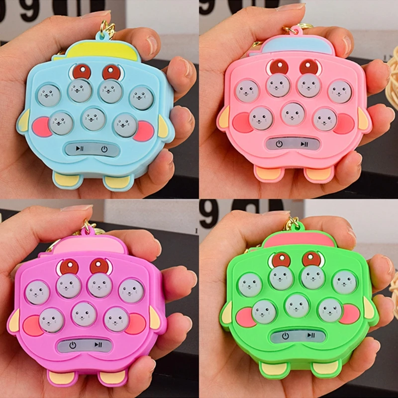 

Mini Console Game Machine Children's Handheld Nostalgic Portable Mini Hamster Game Machine Console Keychain Toy Decor