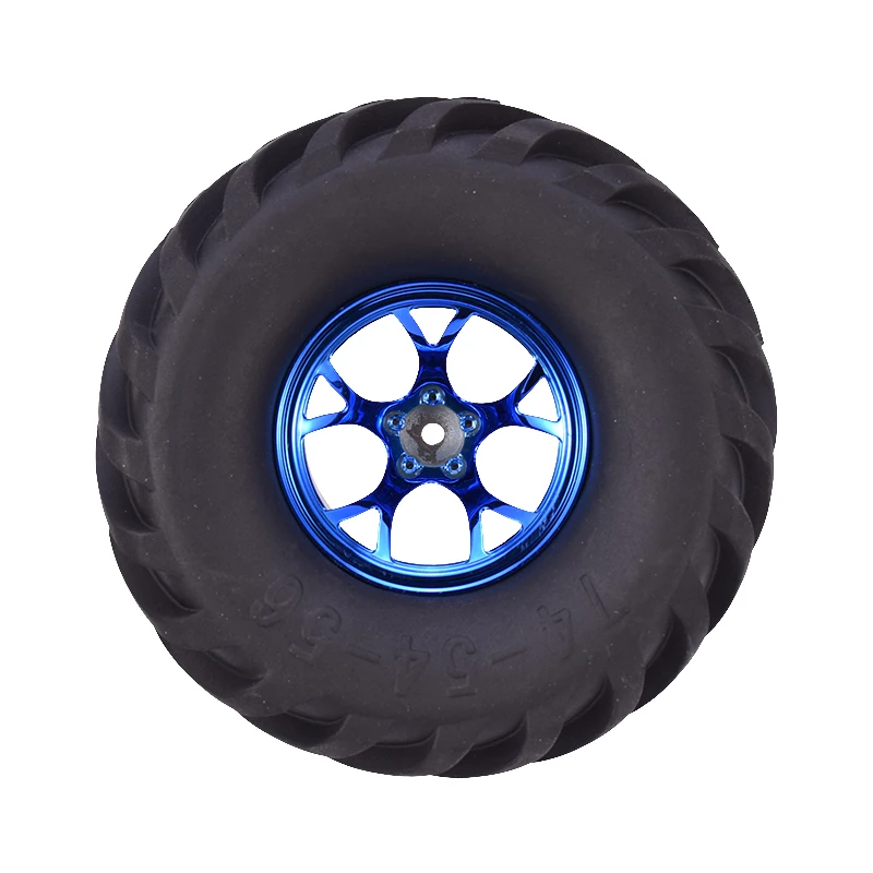 AUSTAR 4PCS AX-3003 135mm Tyre Rubber Tire Wheel Plastic Rim Hub for 1/10 RC Bigfoot HSP HPI Monster Truck Model Spare Parts | Игрушки и