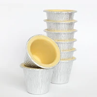 50pcs disposable aluminum foil diy baking tools cookie muffin cupcake cheese egg tart mold round cooking pastry tools