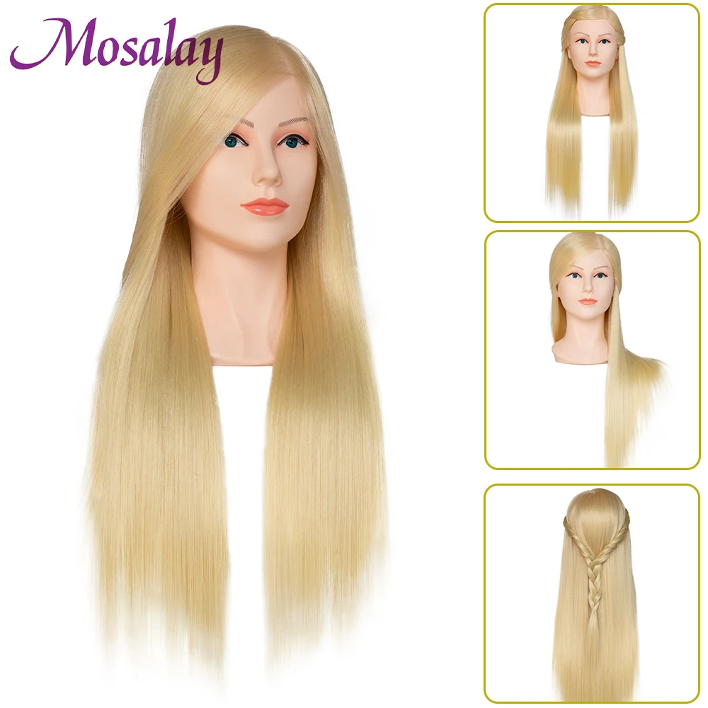 

60cm Dolls With 80% Mixed Human Hair Mannequin Head For Hairdressers Training Head Hairstyles Hairdressing Styling