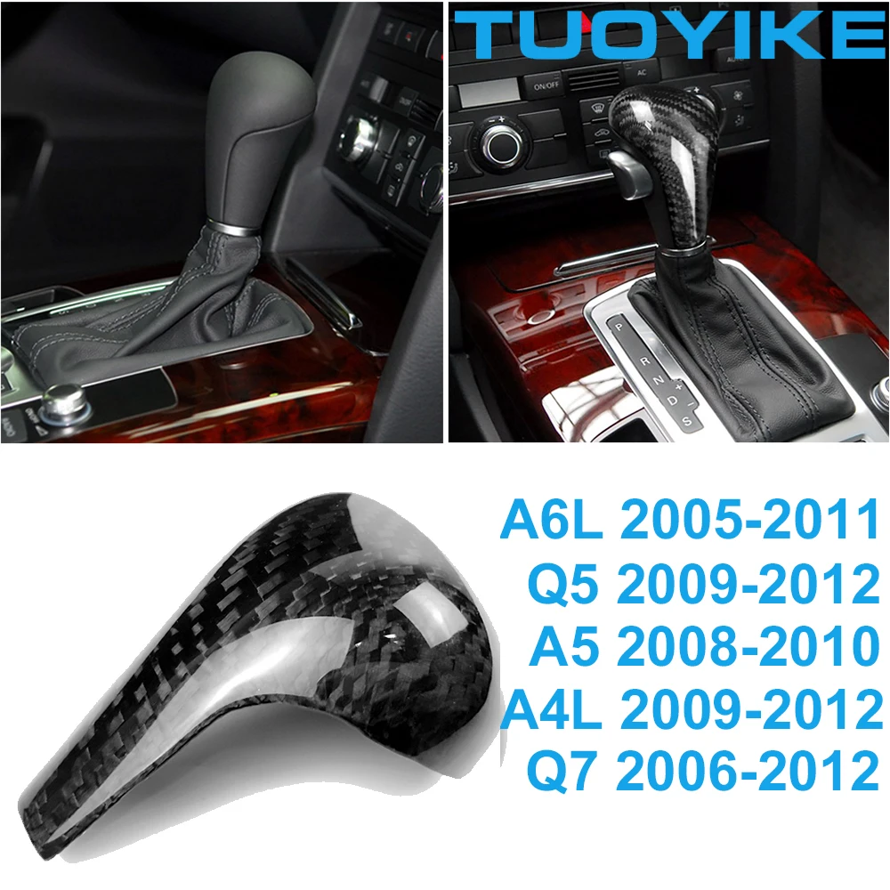 

Автомобильный Стайлинг Реальные углеродного волокна центрального чехол для рычага переключения передач внутренняя отделка Стикеры для Audi...