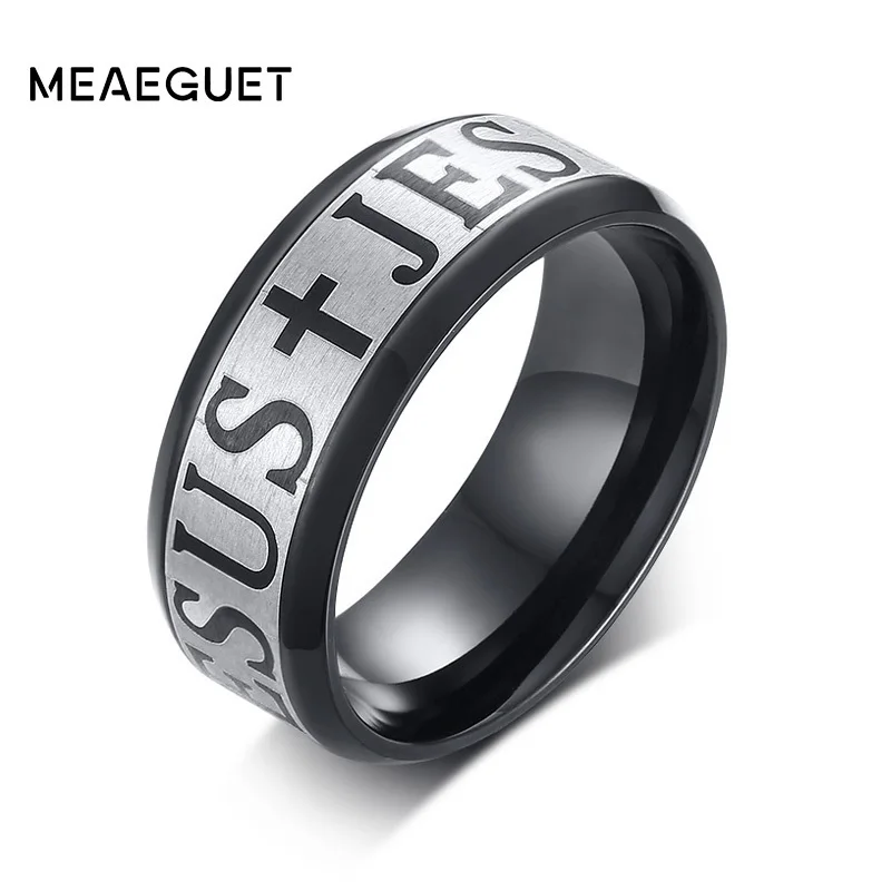 Мужское вечерние ЦО из нержавеющей стали 316L с изображением Иисуса и надписью