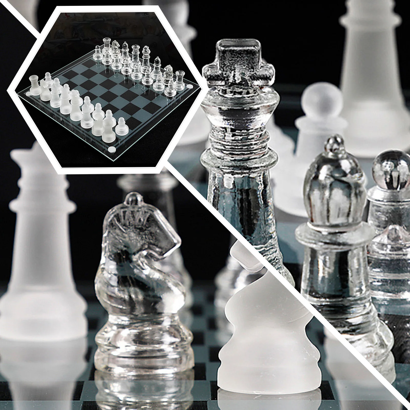 Шахматные шахматы высокого качества с орнаментом шахматные принадлежности