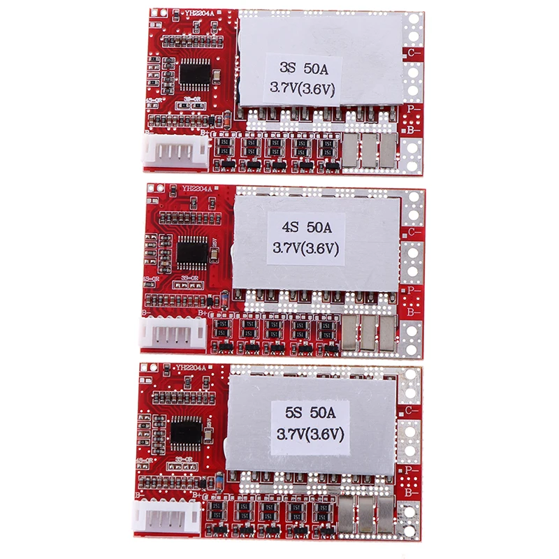 

1 шт., защитная плата для зарядки полимерной литиевой батареи Pcb Bms Balance 3s/4s/5s 3,7 v