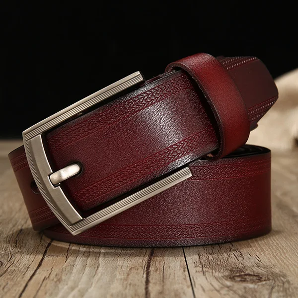 NZ511 brown belt DWTS мужской пояс коровы натуральная кожа роскошный чехол-книжка с ремешком мужской кожаный ремень мужской Высококачественная брендовая одежда для мужчин, Классическая, винтажная пряжкой - Цвет: NZ511 brown belt