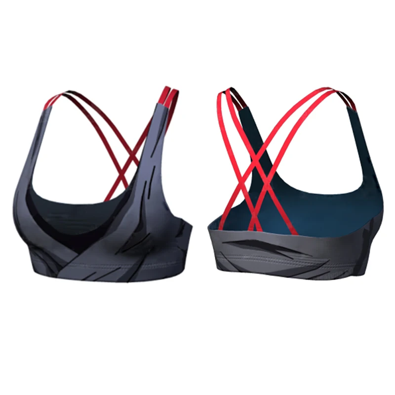 Женский дышащий бюстгальтер модный спортивный с принтом Goku BULMA для косплея и