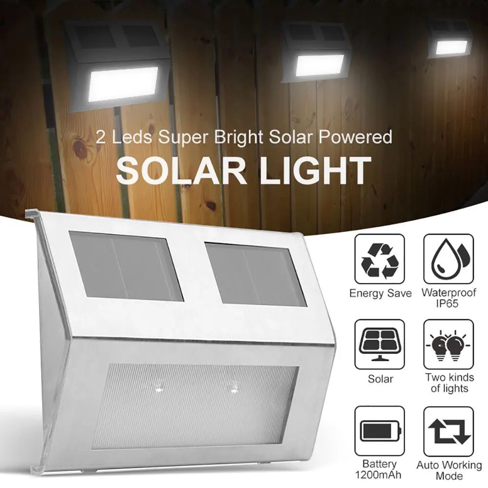 

Garden Solar Step Lights Motion Sensor Deck Lights IP65 Waterproof 1/4/8Pcs Auto ON/Off Outdoor Solar Step Lights for Stairs