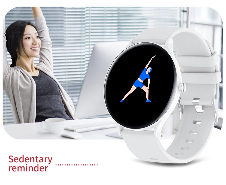 

QW13 Smart Watch Women Round Thin Sports Watches Men 2021 HD Screen Dial Can be Customized Fitness Tracker for Android IOS Blood