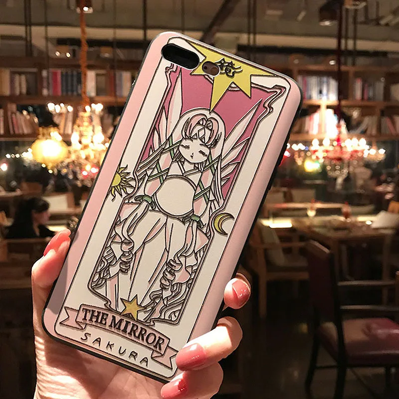 Card Captor Sakura Phone Case for iPhone 11 12 13 14 ProMax XS MAX XR Coque Soft TPU Back Cover for iPhone X 8 7 Plus Capa