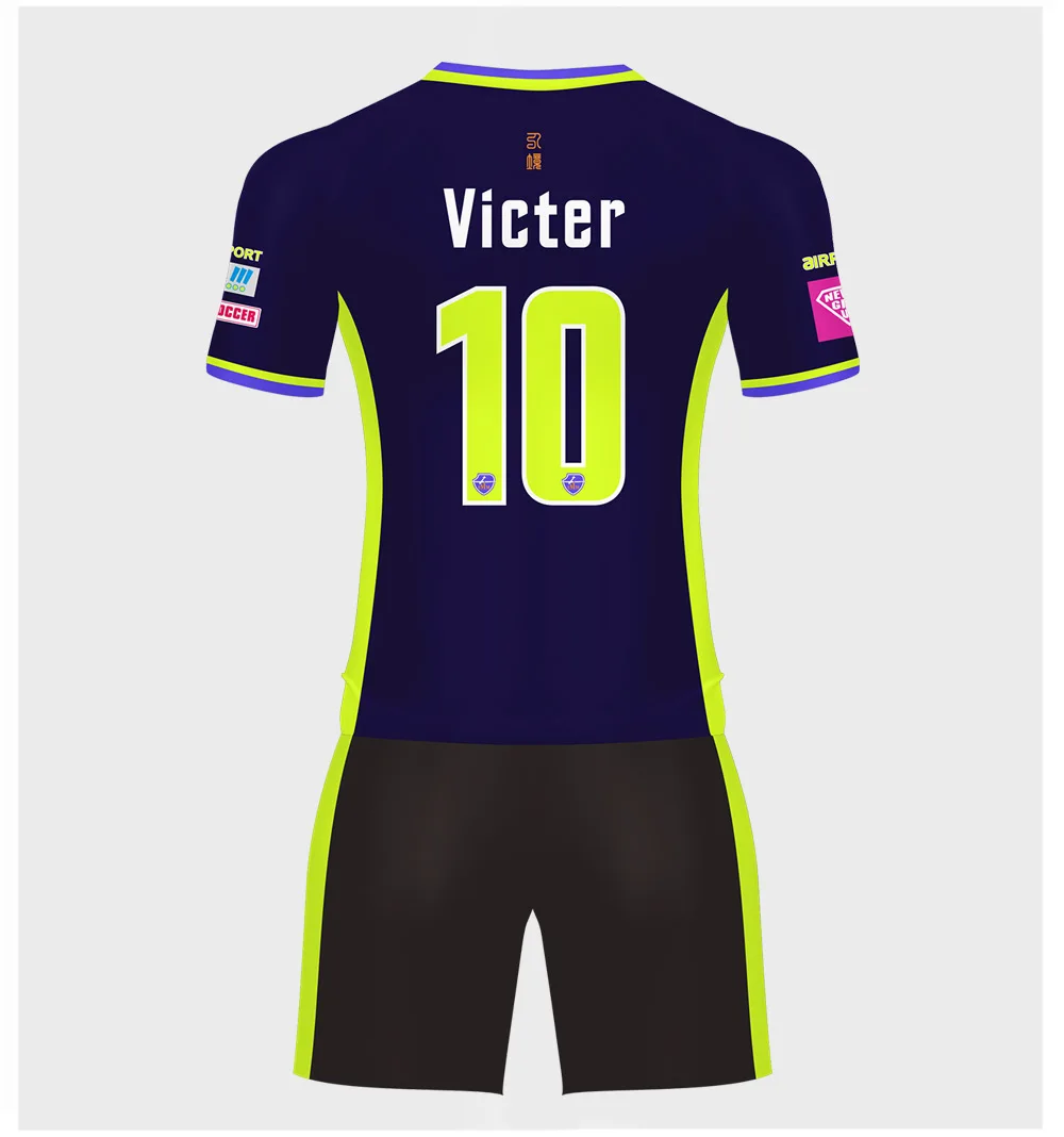 Zhouka игровая футболка Униформа Uniforme De Futebol индивидуализированная Футбольная форма настроить футбол футбольные майки комплект молодежных детей - Цвет: Print name number