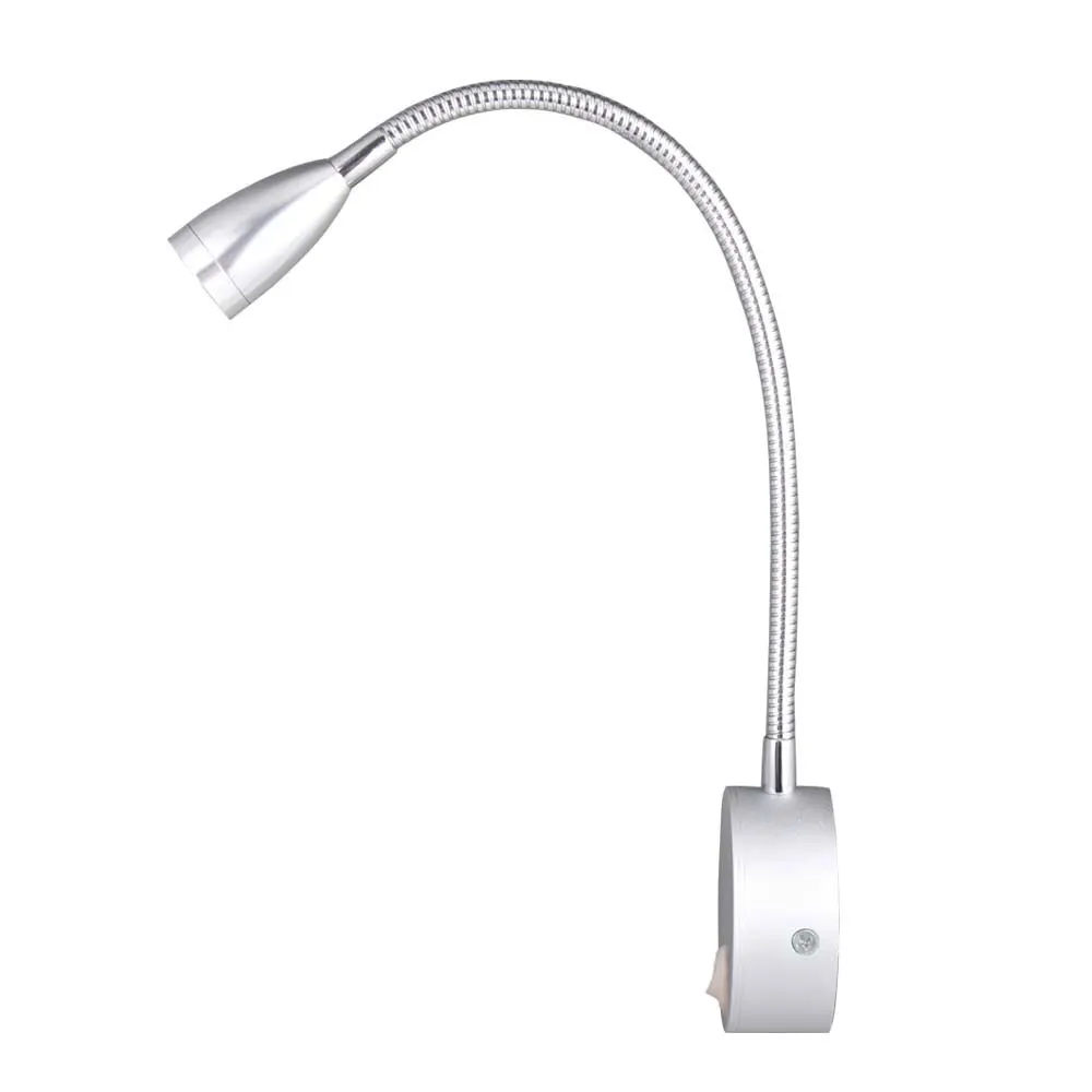 Гибкая трубка 3 Вт светодиодный настенный светильник прикроватная лампа