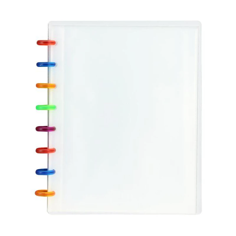 Прозрачная книга с пластиковым кольцом и пряжкой A4 8 дюймов фотоальбом из ПП