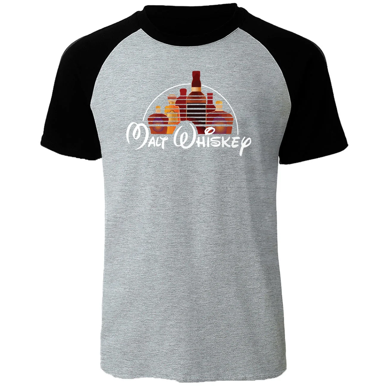 

Malt Whi T-shirt New Summer Cat Cool T-shirt Men Raglan Sho Mouw Funny Alcohol Tops T O-ne T-shirt streetwr