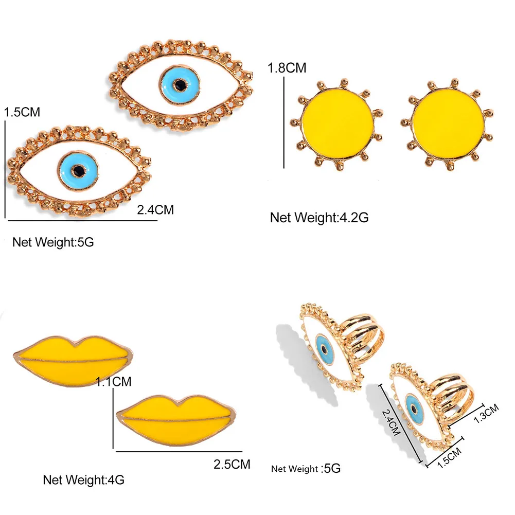 Женские серьги-гвоздики Flatfoosie Модные Винтажные геометрические серьги круглой
