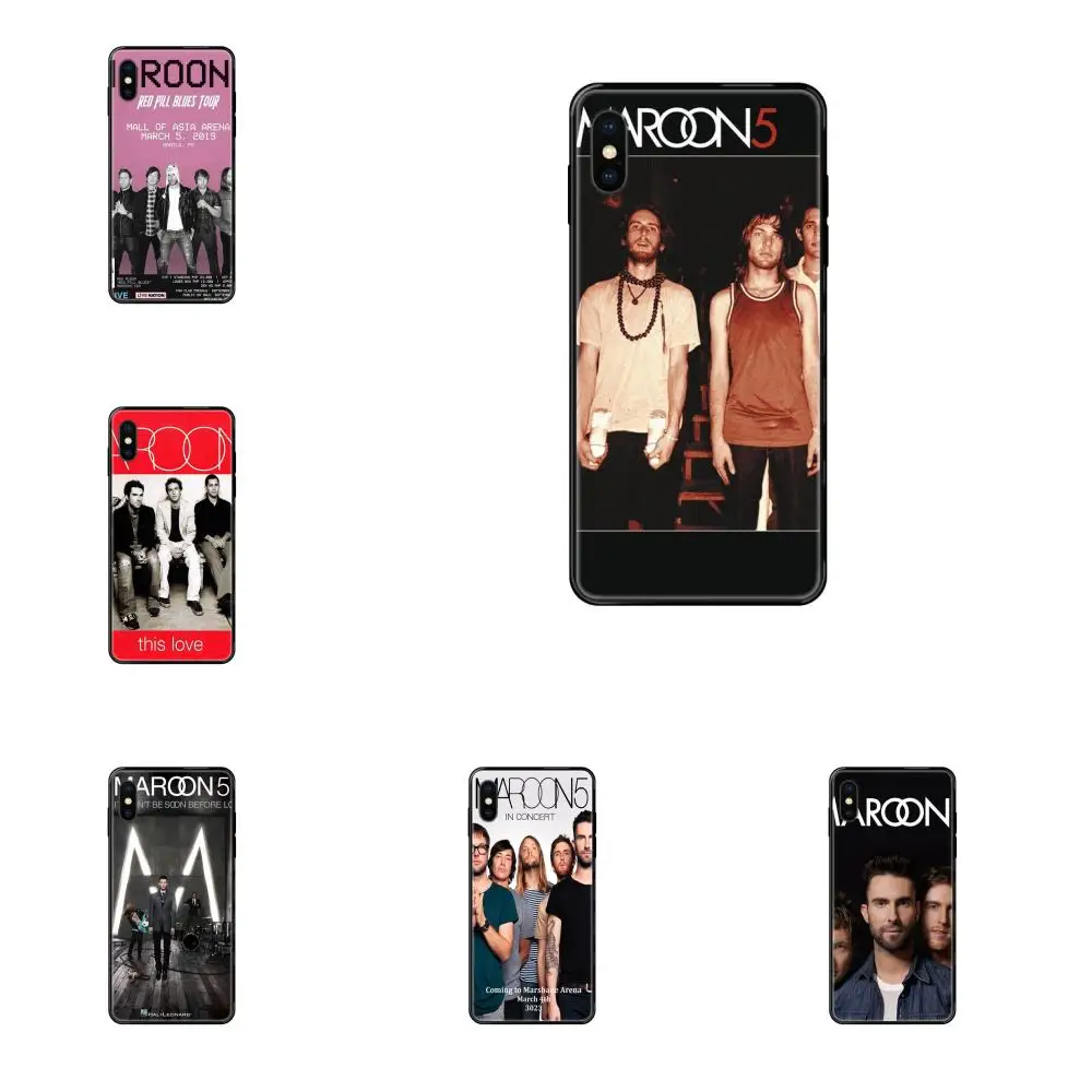 Мягкий чехол для мобильного телефона Maroon 5 M5 Samsung Galaxy S20 S10e S10 S9 S8 S7 S6 S5 edge Lite Plus Ultra |