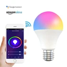 Умсветильник Светодиодная лампа 15 Вт, RGB-лампа с регулируемой яркостью и изменением цвета, работает с приложением AlexaGoogle Home Wifi или дистанционным управлением