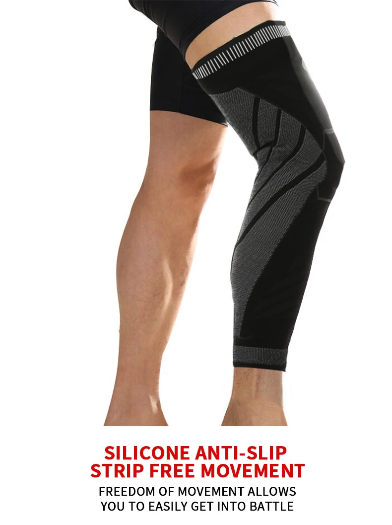 

1PCS Breathable Leg Warmers Compression Sleeve Anti-UV Sport Leggings Cycling Running Basketball Racing Men Women Support Brace