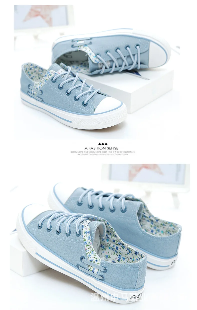 

2019 Spring Autumn New Style Women Vulcanized Solid Shoes Sneakers Ladies Lace-up Casual Shoes Breathable Walking Canvas Shoes