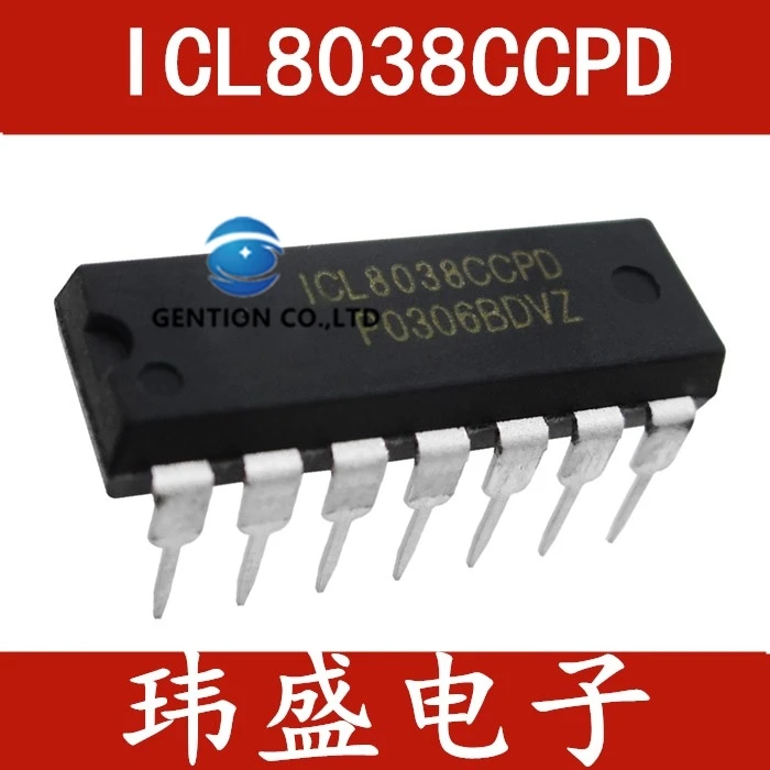 

Генератор сигналов ICL8038CCPD, 10 шт., ICL8038, прямой DIP-14, внутренний, в наличии, 100% новый и оригинальный