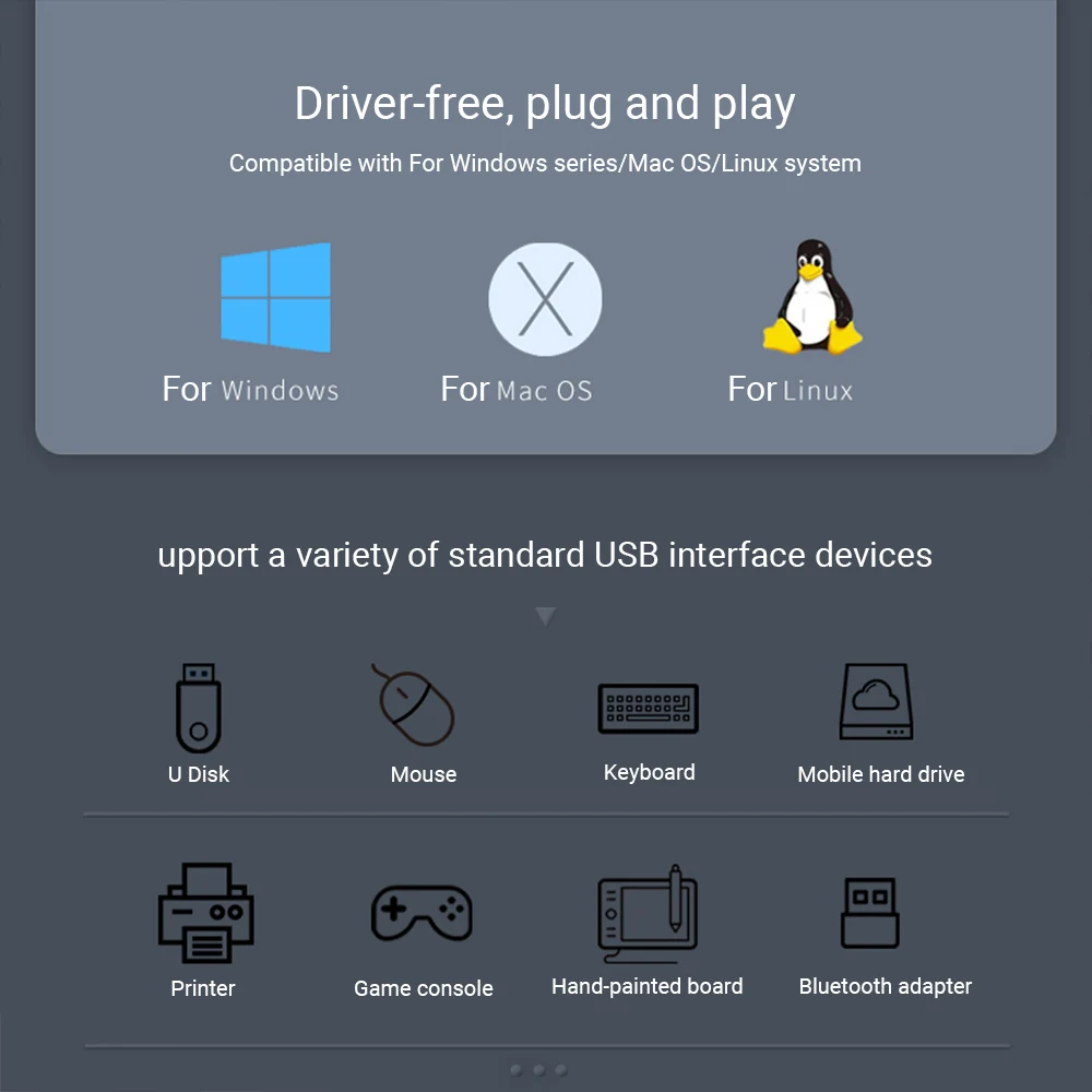 

Jasoz F110 4 Port USB HUB Mini USB 3.0 Splitter Multiple Power Adapter Expander Computer Accessories For Laptop PC