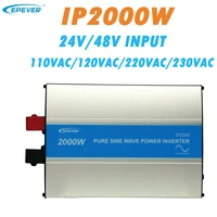 EPever 2000W Pure Sine Wave Inverter 24V 48V Input 110VAC 120VAC 220VAC 230VAC Output 50HZ 60HZ High Efficiency Converter IPower