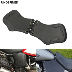 Motorcycle Heat Shield Side Saddle Deflectors Pad PU Leather For Harley Touring Street Glide Road Glide Softail Dyna Sportster