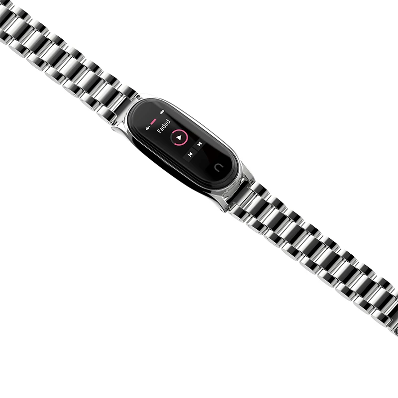 Mi jobs mi Band 4 металлический ремешок из нержавеющей стали для Xiaomi mi Band 3 аксессуары для браслетов умные часы mi 4 браслеты mi band 4