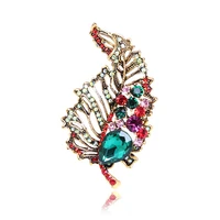 blucome vintage christmas brooch hollow leaf corsage for women men kids sweater bag hijab pins casual jewelry new year gifts