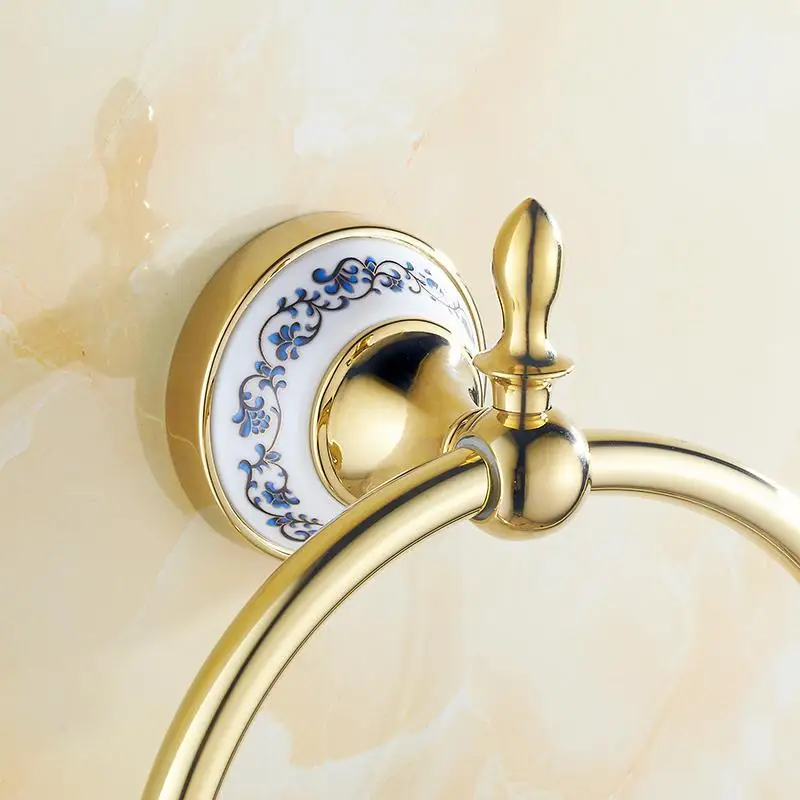 Настенная Полка для полотенец в европейском стиле|Кольца полотенец| |