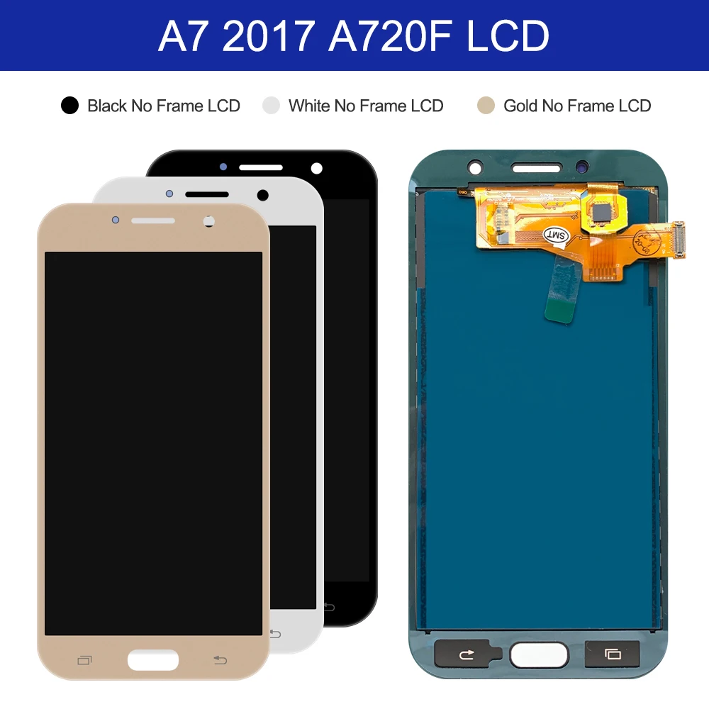 ЖК дисплей 5 7 дюйма для Samsung Galaxy A7 2017 A720 A720F A720F/DS сенсорный экран дигитайзер с
