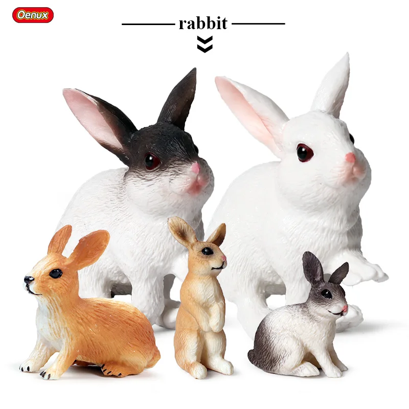 4 шт. детская игрушка кролик|animal model|animes actiontoys for |
