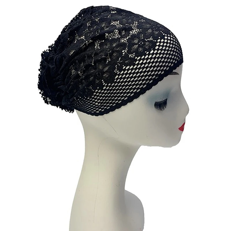 

Muslim Hijab Caps Lace Hats For Women Hat Women Winter Cap Beanies For Ladies Turban Hijab Woman Hats HAT 116#