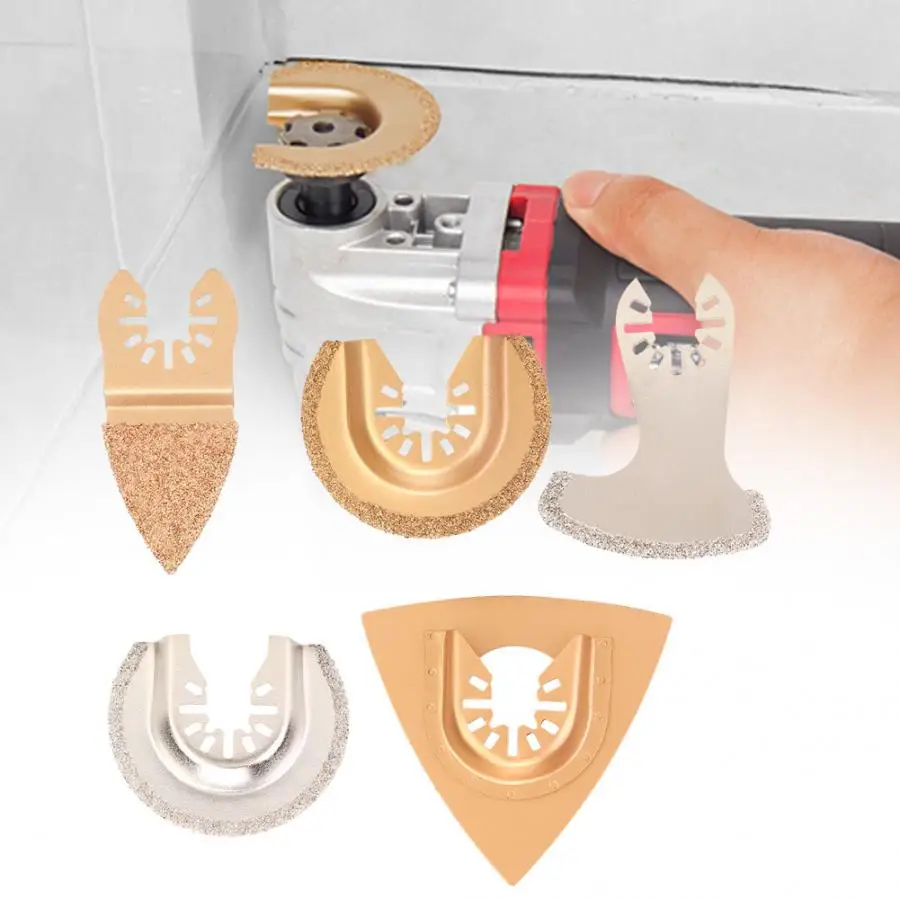 5Pcs Cemented Carbide Diamond Oscillating Multi Wood Grinding Tool | Инструменты