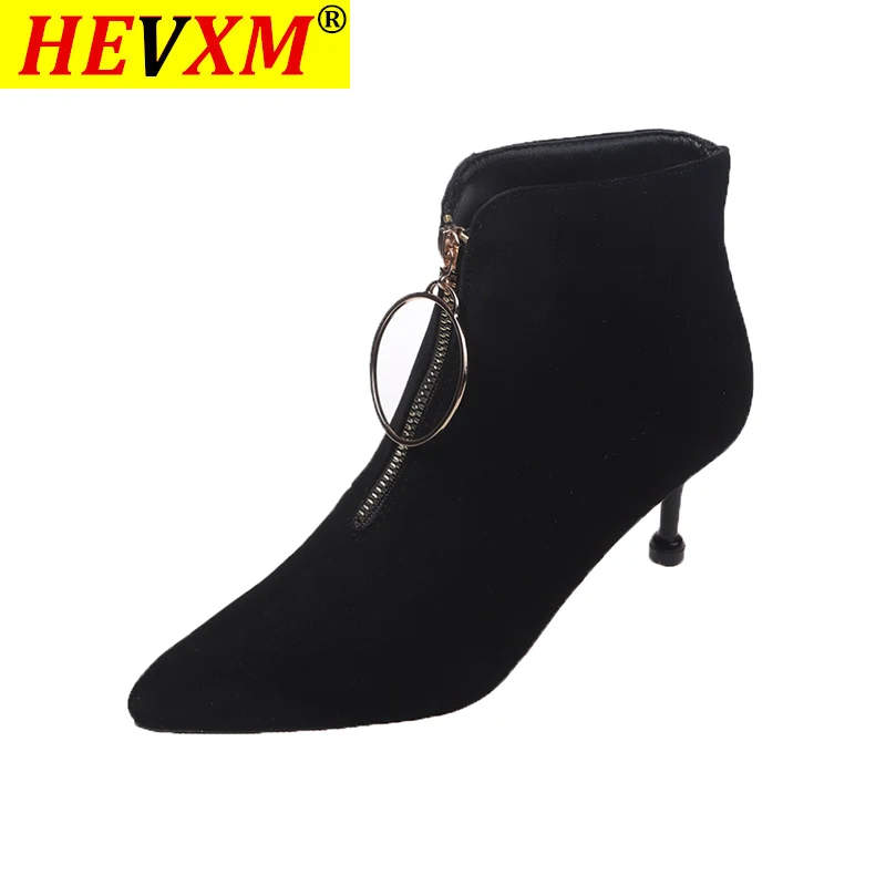 

Женские ботинки на низком каблуке, дизайнерские ботинки до середины икры с круглым носком, на резиновой подошве, осень 2020