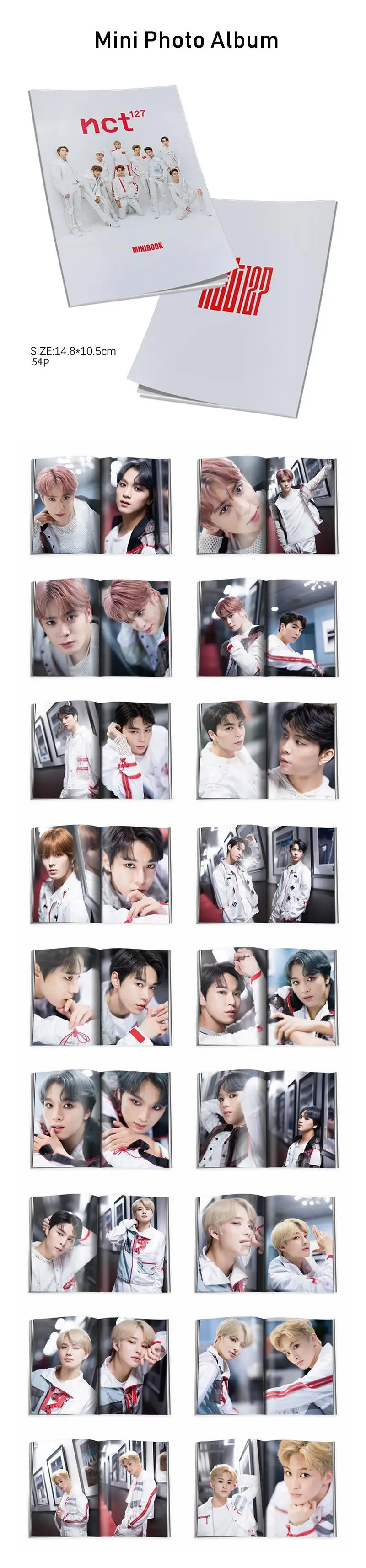 Модная K-pop NCT127 периферийная продукция подарочная упаковка Фотокнига брелок Закладка наклейка фотоальбом набор NCT Фотокнига подарочная коробка