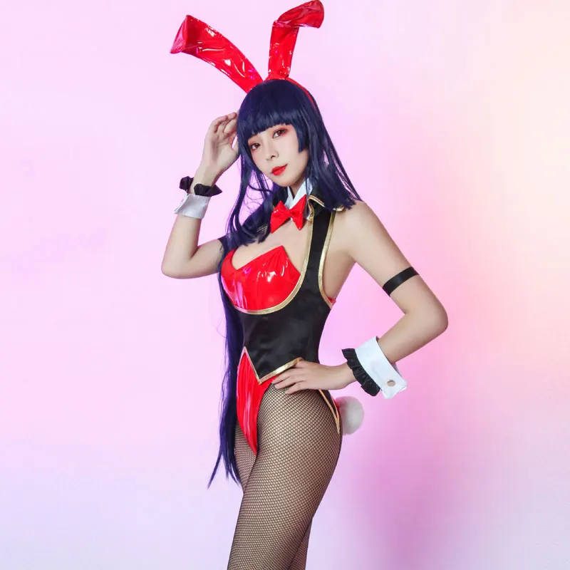Аниме Kakegurui Yumeko Jabami Косплэй костюм кролика для девушек пикантные Для женщин