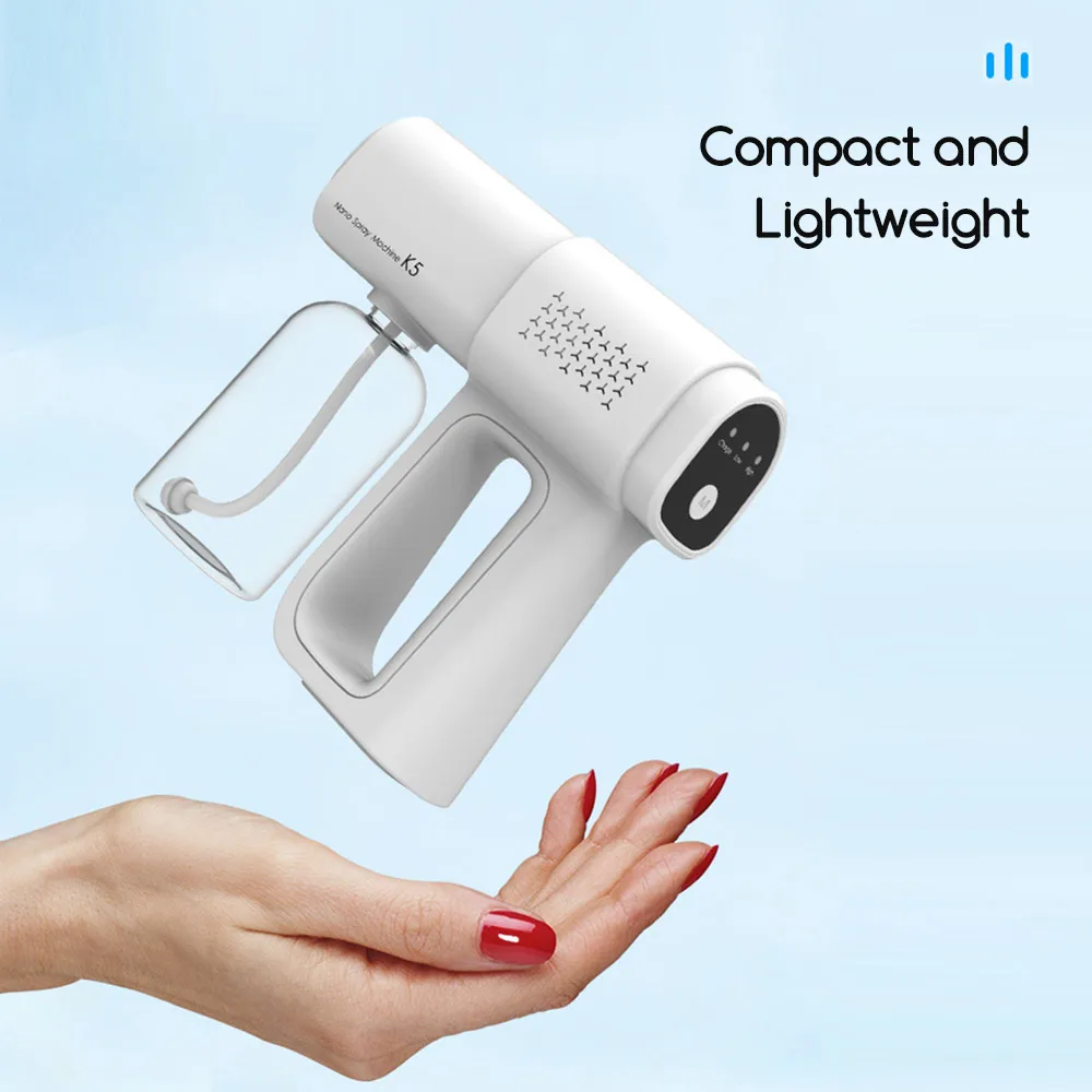 

380 мл бытовой нано-распылитель, стерилизационный распылитель, портативный беспроводной Перезаряжаемый Электрический распылитель с сисвет...