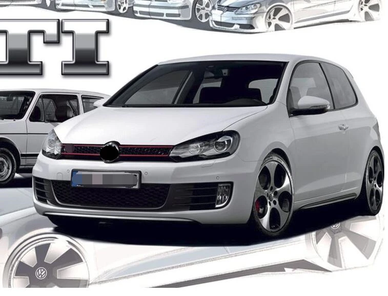 Для Volkswagen GOLF 6 Racing Grills 2011-2013 сотовая сетка Передняя гоночная решетка черный передний бампер модифицированная для гольфа