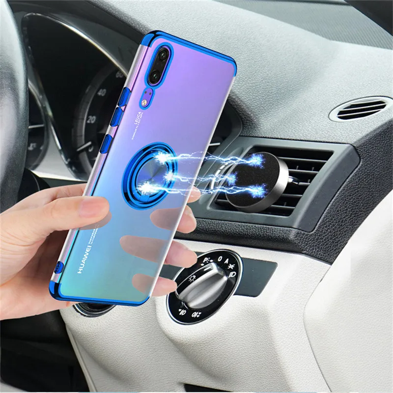 Чехол для huawei P20 30 mate20 10 Pro lite platin Скрытая подставка с автомобильным магнитом чехол