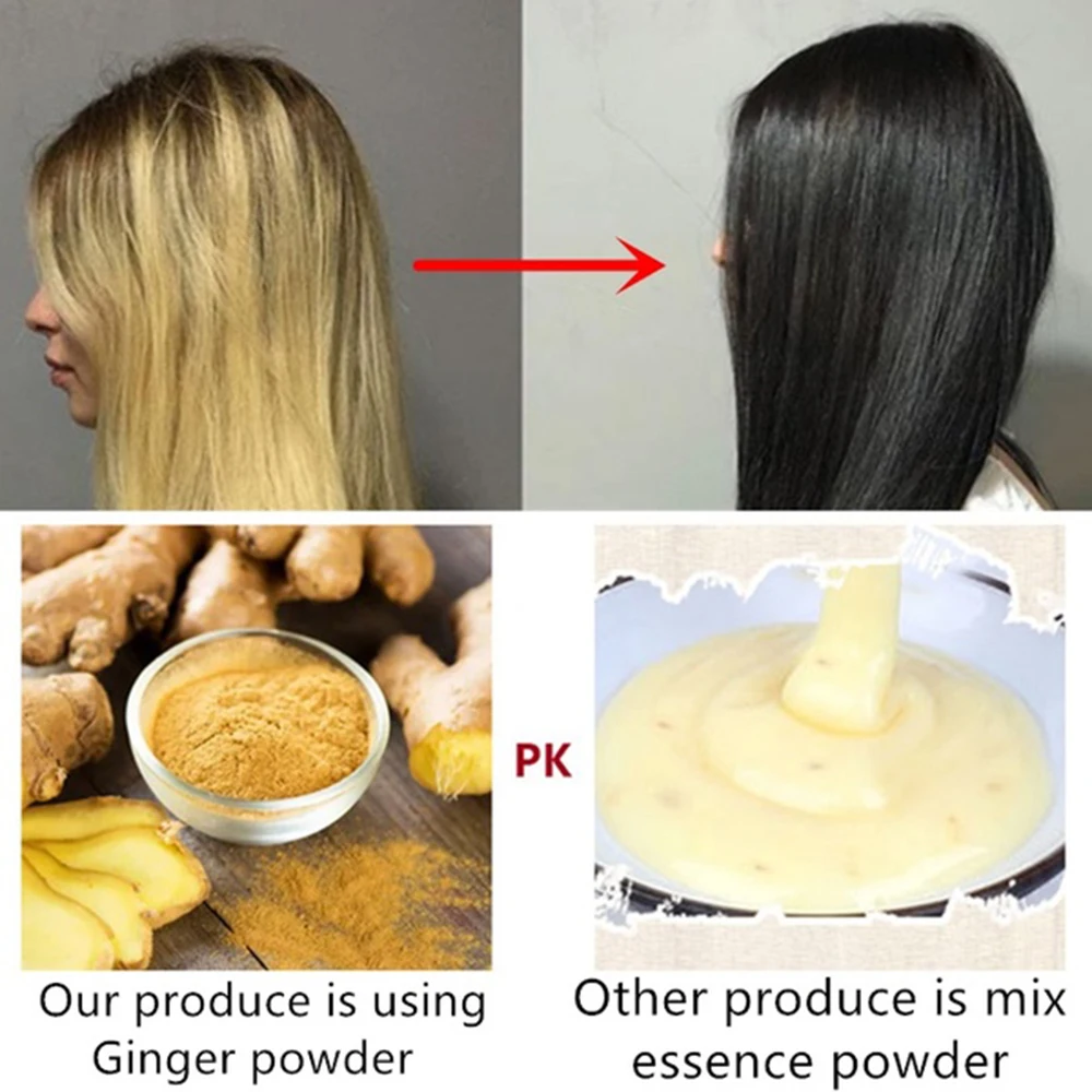 Мягкая формула экстракты имбиря многоцветная быстрая краска для волос