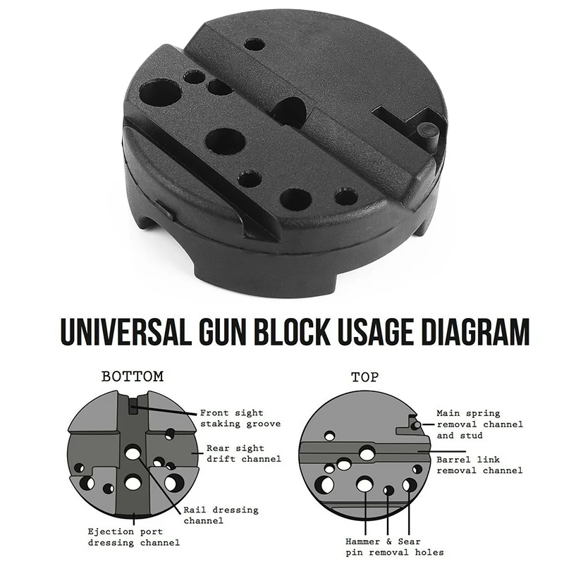 

Tactical Universal Gunsmithing Bench Block M1911 Ruger 10/22s Style Reassemble Rifle Handgun Firearms Assembly Tool Accessories