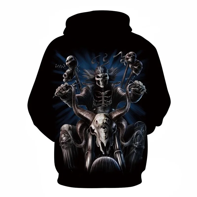 New Hot Fashion 3D HD Printing Skull Autumn Hoodies Series Men / Women Autumn And Winter Sweatshirt Hip hop Hoodies S-6XL