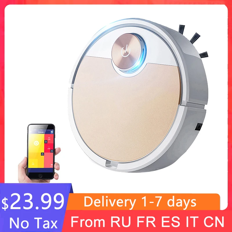 Умный многофункциональный робот пылесос 3 в 1 с функциями всасывание 1800 Па