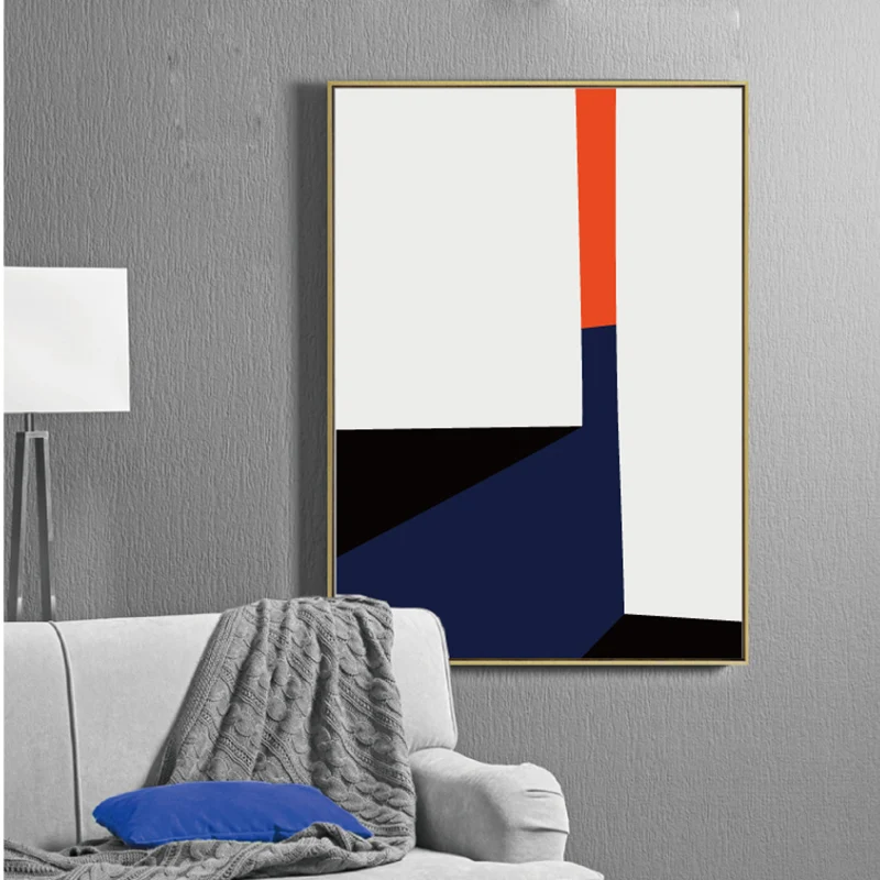 Минималистичная Геометрическая абстрактная живопись скандинавский плакат